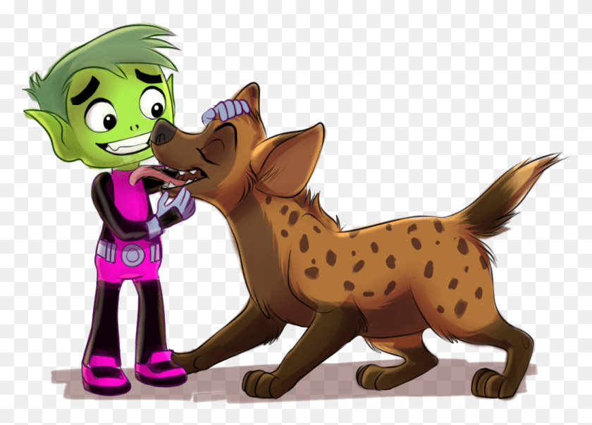 1040x725 Beast Boy And The Character Belongs To Frozenspots Cartoon, Pig, Mammal, Animal HD PNG Download