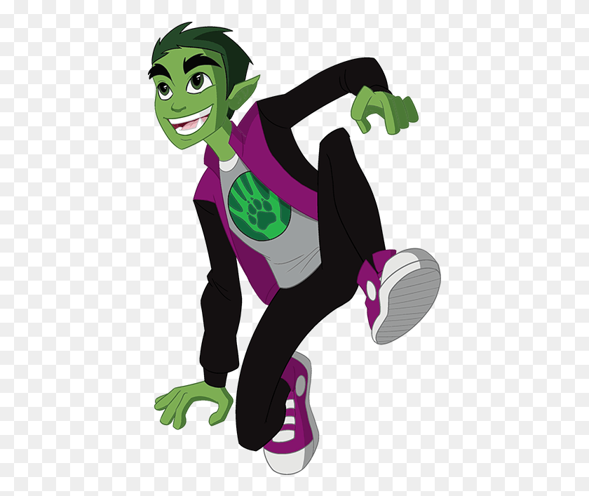 419x647 Beast Boy Dc Super Hero Girls, Clothing, Apparel, Person HD PNG Download
