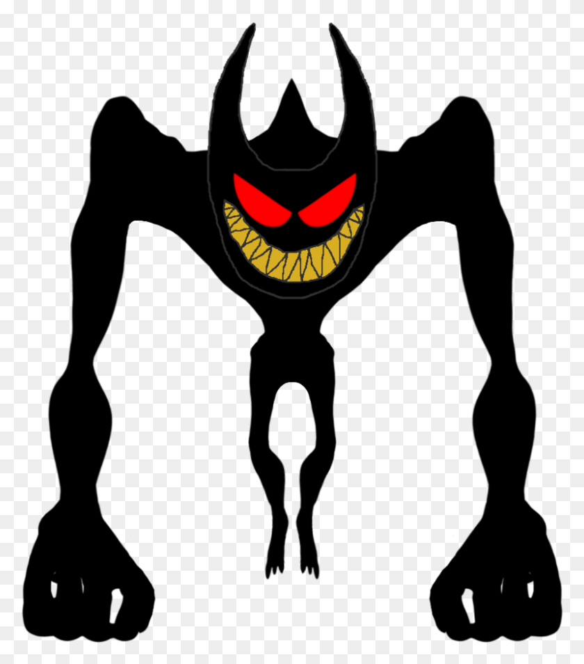 799x916 Beast Vector Jaw Bendy And The Ink Machine Beast Bendy, Symbol, Batman Logo, Clothing HD PNG Download