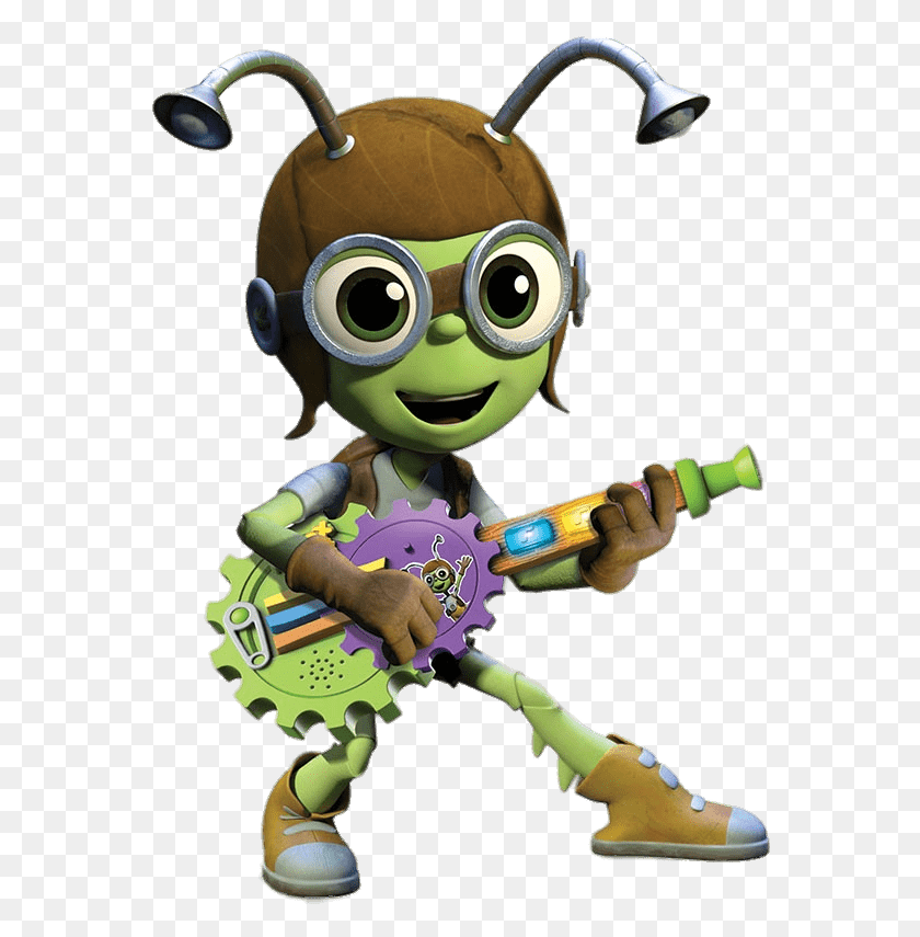 568x795 Beat Buts Crick On His Guitar Beat Bugs Crick, Toy, Hand, Figurine HD PNG Download