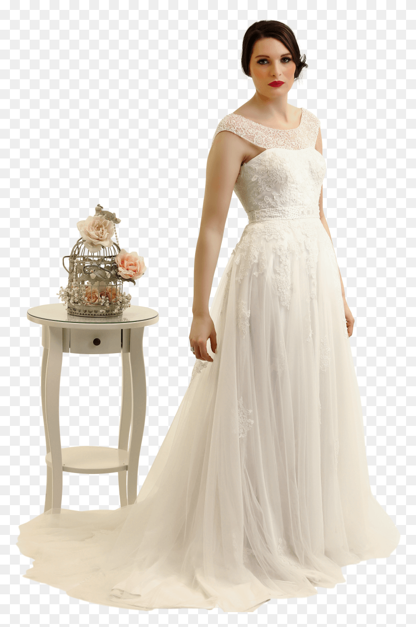2295x3550 Beatrice Lace Fit And Flare Wedding Dress Wedding Dress HD PNG Download