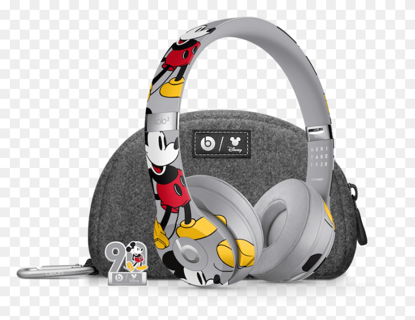 871x657 Beats By Dr Beats Solo 3 Mickey, Helmet, Clothing, Apparel HD PNG Download