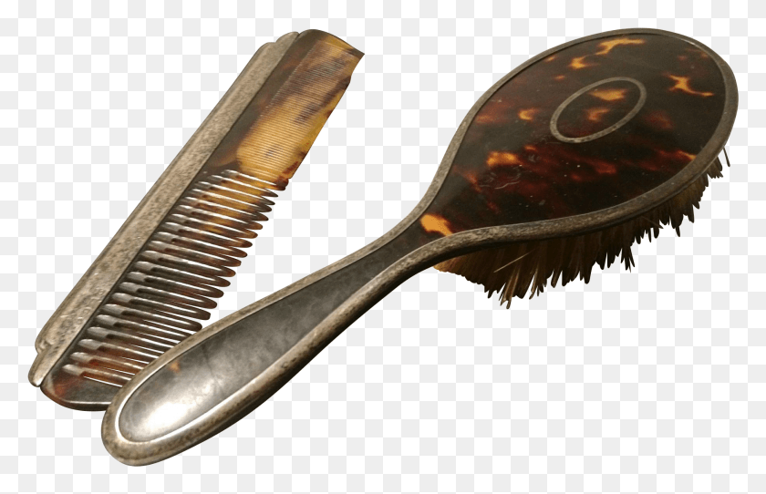 1825x1129 Beautiful Art Deco Sterling Silver And Tortoiseshell, Comb, Spoon, Cutlery HD PNG Download