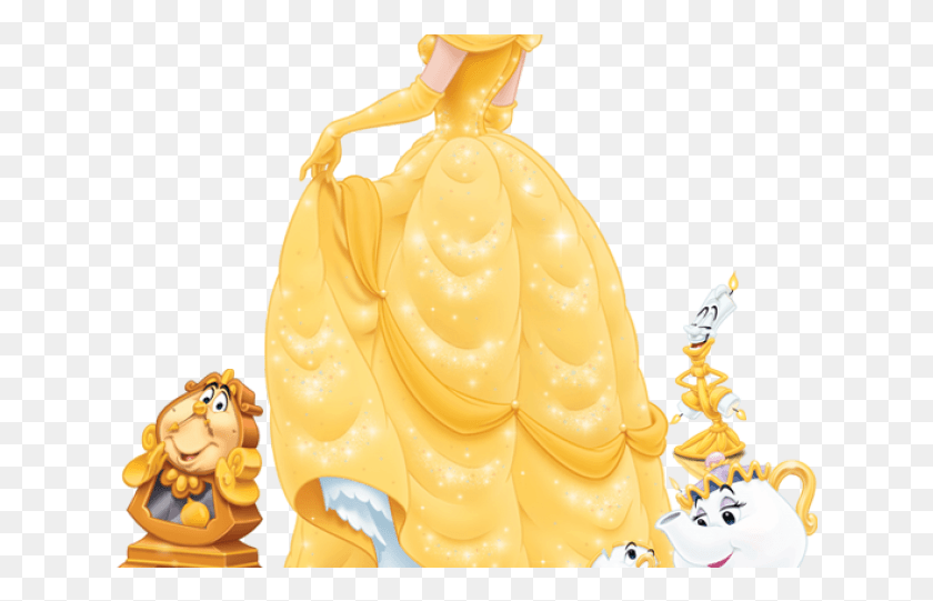 633x481 Beautiful Clipart Disney Princess Belle Belle Beauty And The Beast, Food, Plant, Figurine HD PNG Download