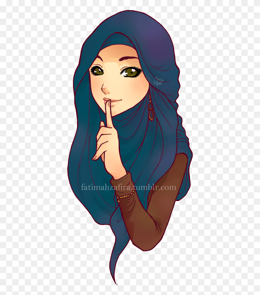 408x891 Hermosa Chica De Moda Hijab Muslimah Estilo Velo Chica De Dibujos Animados En Hijab, Persona, Humano, Accesorios Hd Png