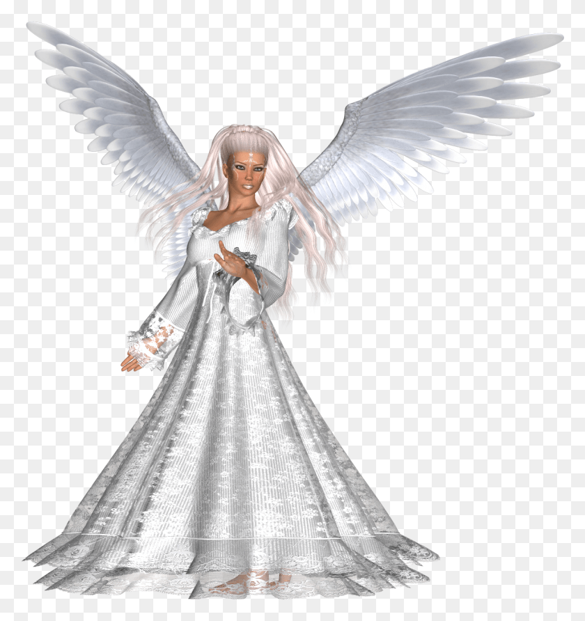 1190x1270 Beautiful Female Angel Clipart Angel, Archangel, Person HD PNG Download