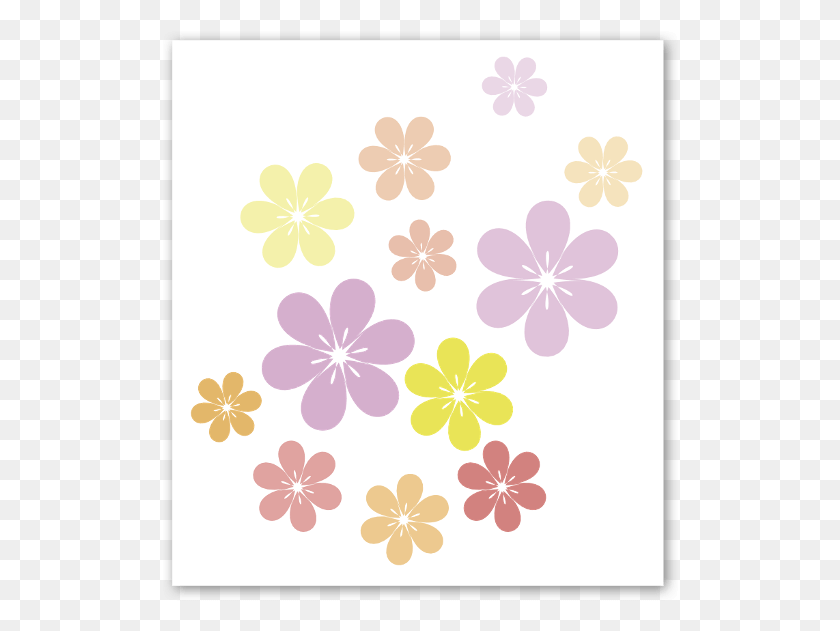 516x571 Png Красивые Цветы Иллюстрация, Растение, Цветочный Дизайн, Узор Hd Png Скачать