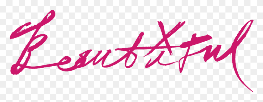 1083x370 Beautiful Logo Monbebe Amino Beautiful Monsta X, Text, Handwriting, Calligraphy HD PNG Download