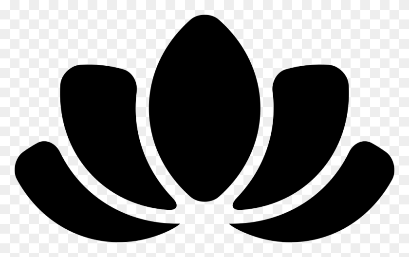 980x588 Beautiful Lotus Flower Beautiful Logo, Stencil, Symbol HD PNG Download