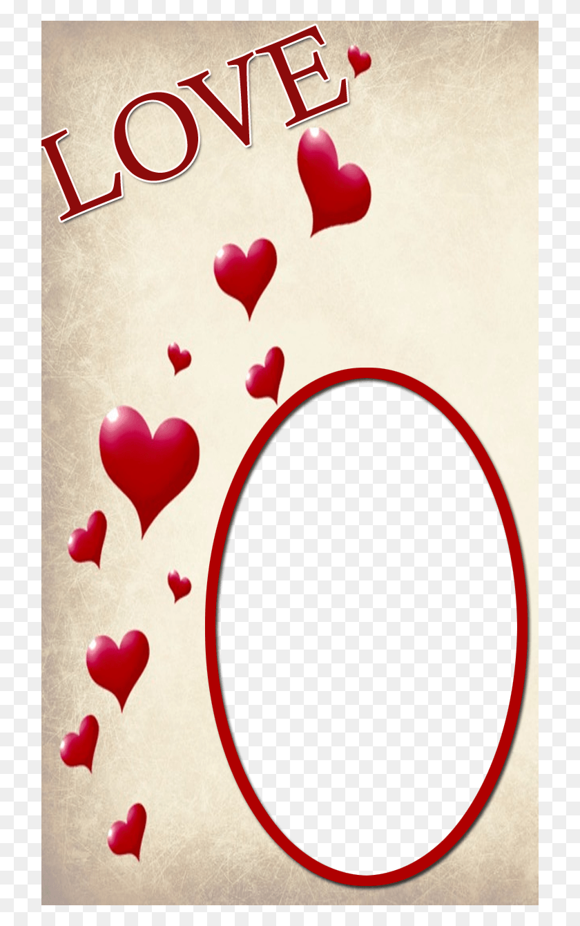 720x1280 Beautiful Love Frame Heart Beautiful Love Frame, Food, Oval, Egg HD PNG Download