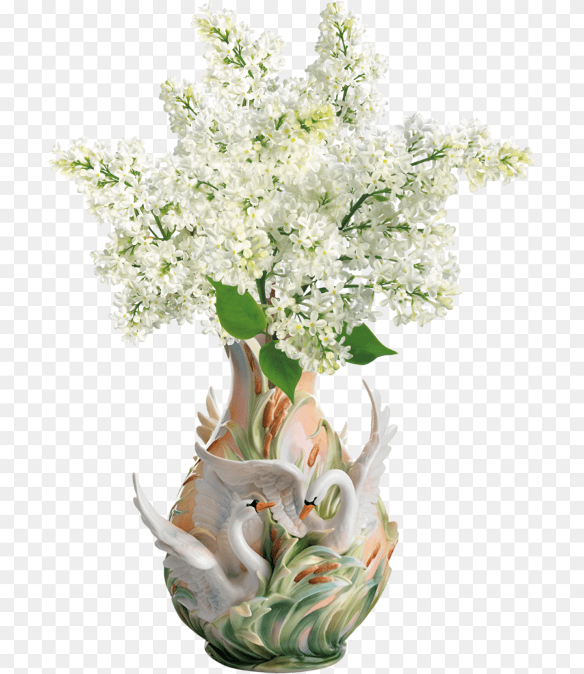 700x969 Beautiful Of Flower Vase Swan Vase, Jar, Plant, Pottery, Flower Arrangement Sticker PNG