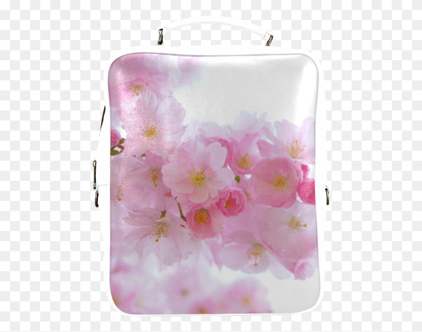 473x601 Розовая Японская Вишня В Цвету Квадратная Сакура, Растение, Цветок, Сумка Png Скачать