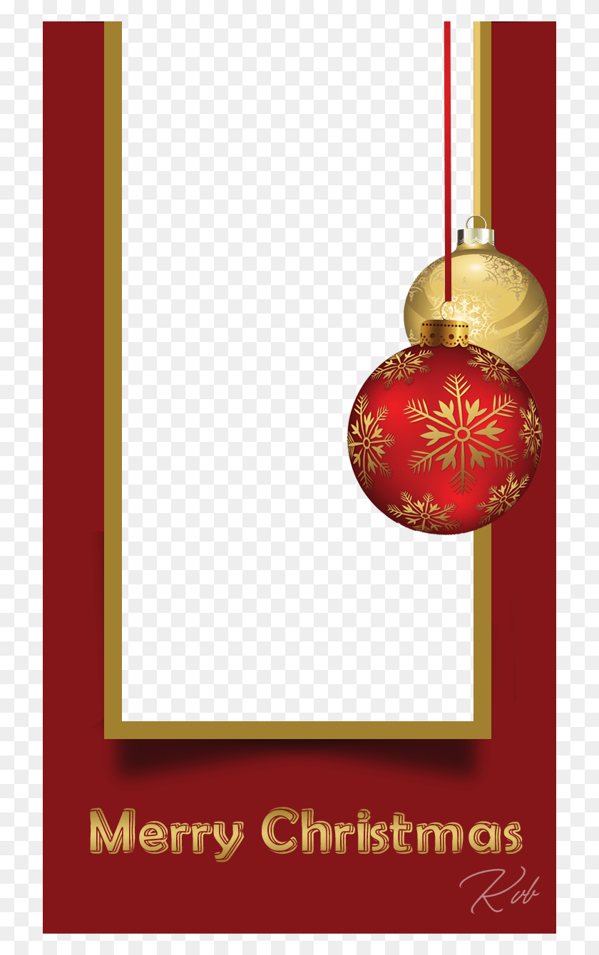 720x1280 Beautiful Red Christmas Frame Circle, Ornament, Lamp, Lighting HD PNG Download