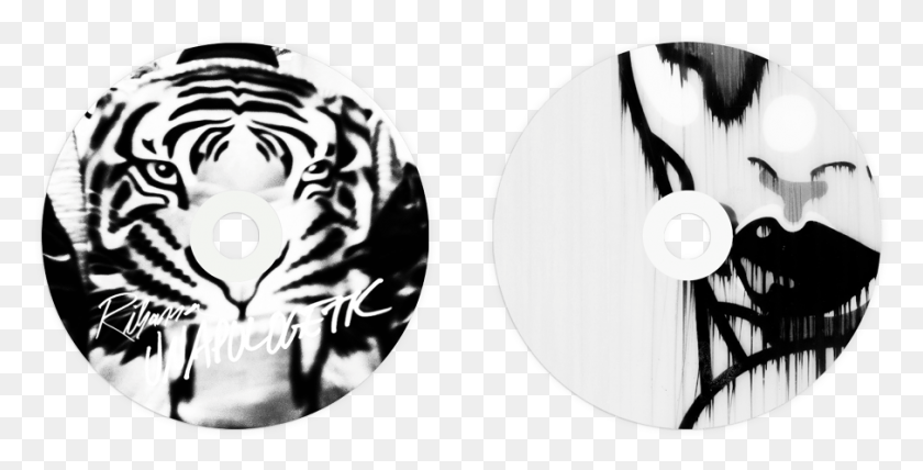 905x428 Beautiful Rihanna Illustration Was Remixed By Cd, Disk, Dvd, Cat HD PNG Download