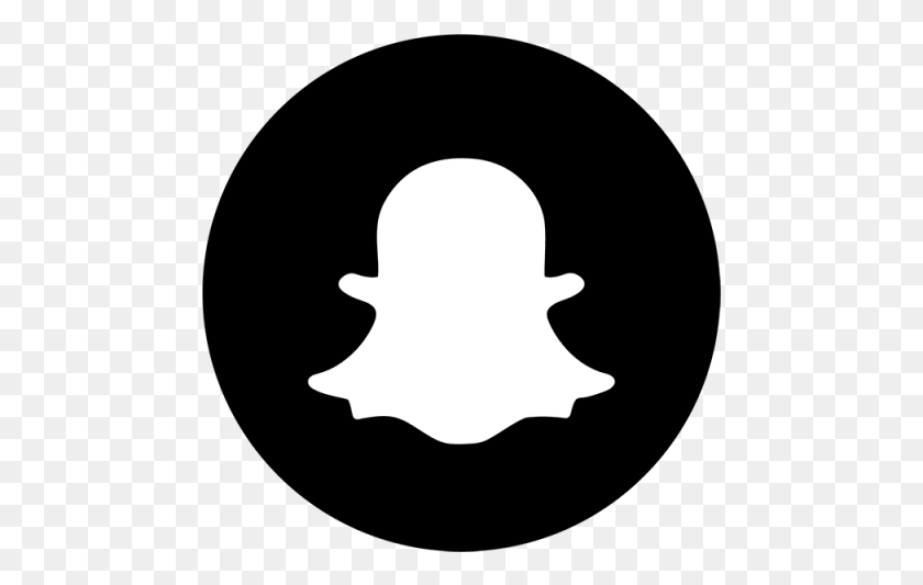 473x473 Красивый Snapchat Черный Усилитель Белый Значок Snapchat Snap Twitter Значки Белый, Трафарет Hd Png Скачать