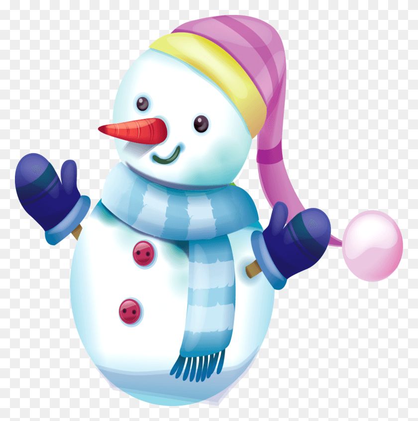 1134x1143 Beautiful Snowman Clipart, Nature, Outdoors, Snow HD PNG Download