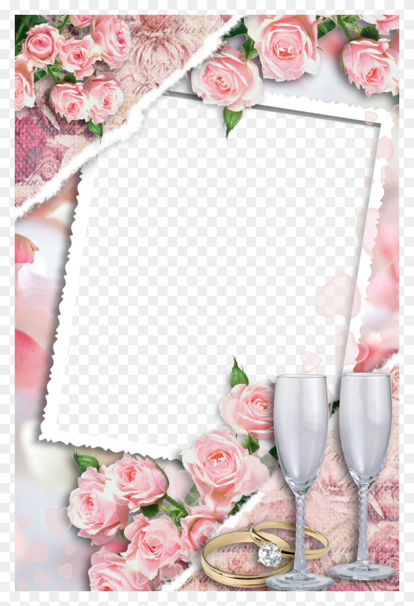 1067x1600 Beautiful Wedding Photo Frame Gallery Yopriceville Married Anniversary Frame, Plant, Wedding Cake, Cake HD PNG Download