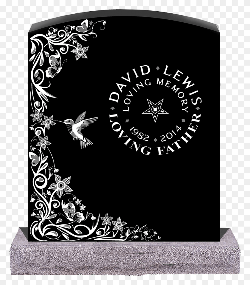 886x1018 Beautifully Handcrafted Headstones As A Testimonial Clock, Floral Design, Pattern, Graphics HD PNG Download