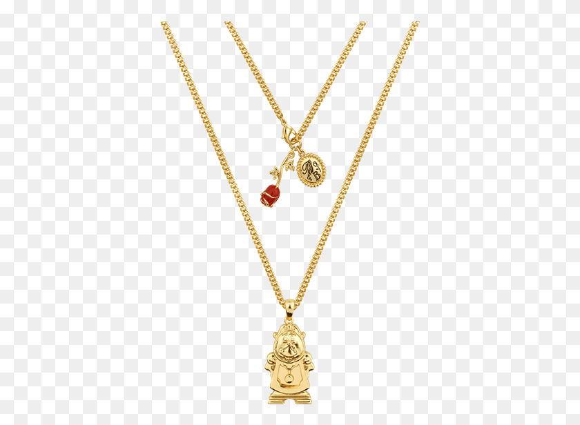 377x556 Beauty And The Beast Beauty And The Beast Necklace, Pendant, Jewelry, Accessories HD PNG Download