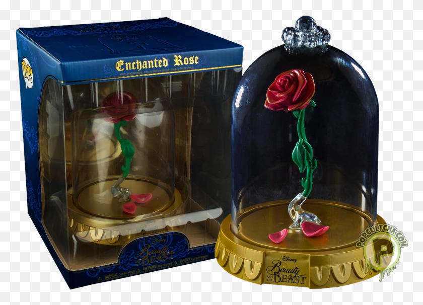 1424x997 Beauty And The Beast Beauty And The Beast Rose Pop, Text, Jar, Arcade Game Machine HD PNG Download