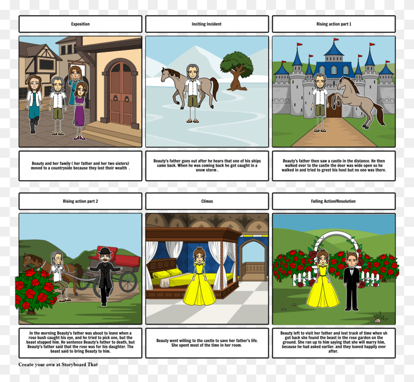 1165x1068 Beauty And The Beast Beauty And The Beast Storyboard, Comics, Book, Person HD PNG Download