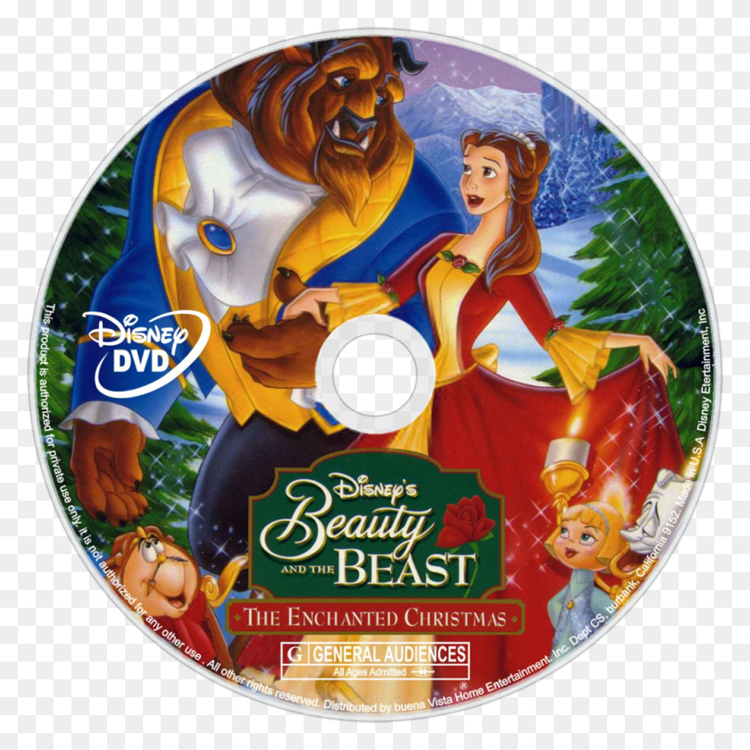 1000x1000 Beauty And The Beast Beauty And The Beast The Enchanted Christmas Disc, Disk, Dvd, Person HD PNG Download