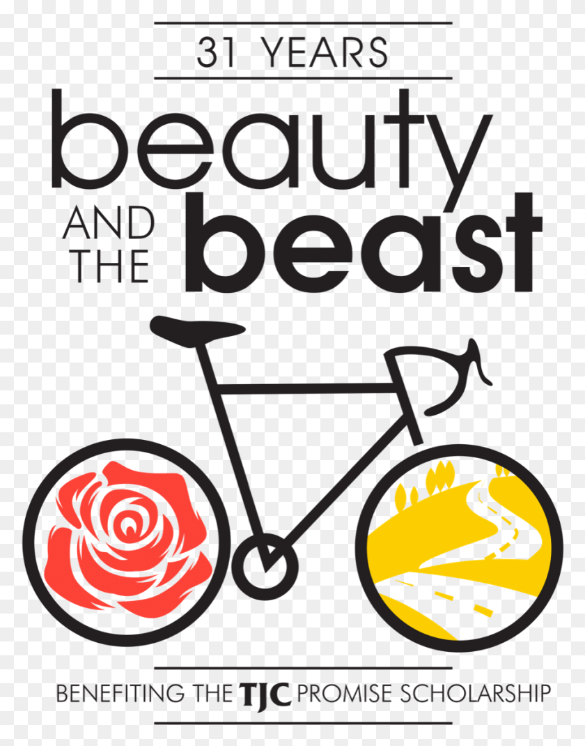Beauty And The Beast Bicycle Tour Poster, Vehicle, Transportation, Text HD PNG Download