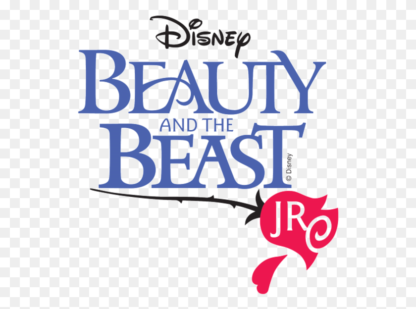 528x564 Beauty And The Beast Jr Beauty And The Beast Jr Logo, Text, Alphabet, Word HD PNG Download
