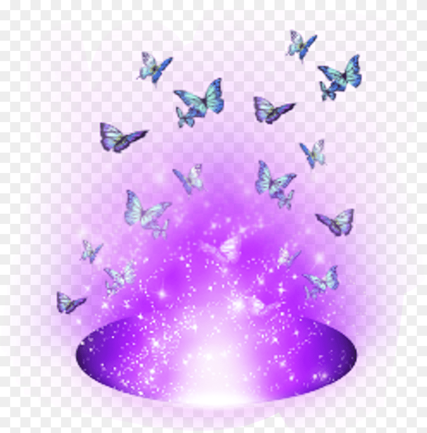 992x1005 Beauty Magic Magia Purple Butterflies Celeste Papilio, Quartz, Crystal, Mineral, Ice Clipart PNG