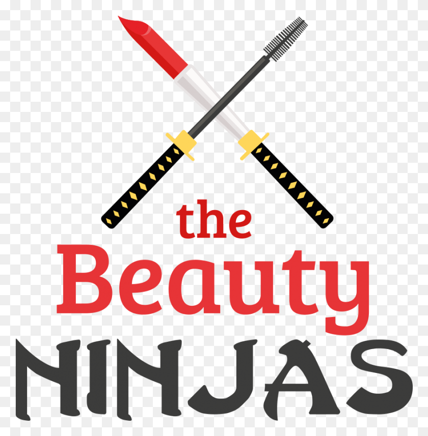 879x899 Beauty Ninjas Logo Rgb Medium Ninja, Text, Symbol, Cosmetics HD PNG Download