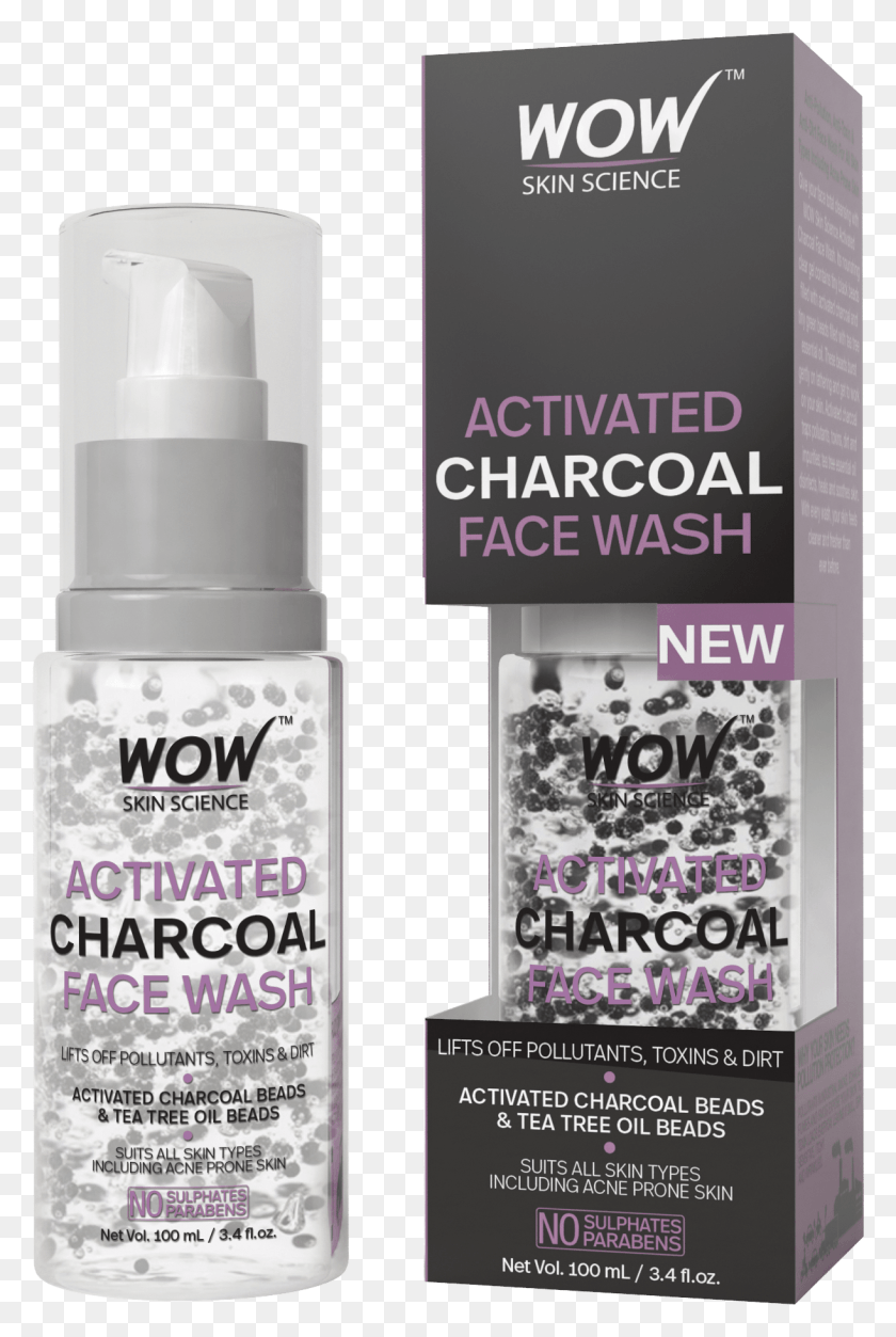 1221x1869 Beauty Wow Charcoal Face Wash, Cosmetics, Bottle, Label HD PNG Download