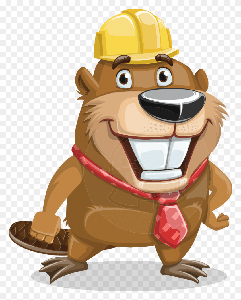 840x1061 Beaver Cartoon Characters, Label, Text, Toy HD PNG Download