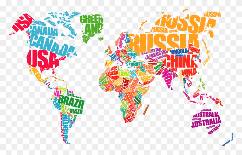 1086x666 Beca De Movilidad Internacional World Map In Words, Text, Plot, Diagram HD PNG Download