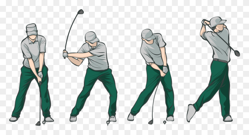 1128x575 Because We Love The Game Golf Swing Cartoon, Person, Human, Bow HD PNG Download