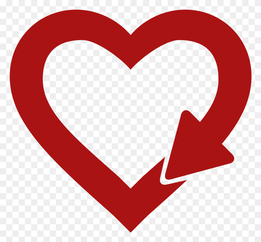 1065x979 Логотип, Сердце, Текст Png Скачать