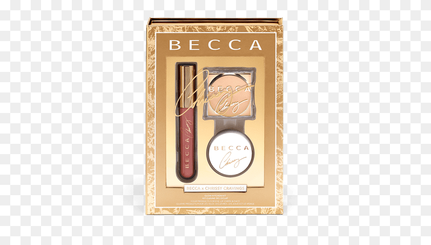 377x417 Becca X Chrissy Cravings Glow Kitchen Kit Eye Shadow, Cosmetics, Bottle, Text HD PNG Download