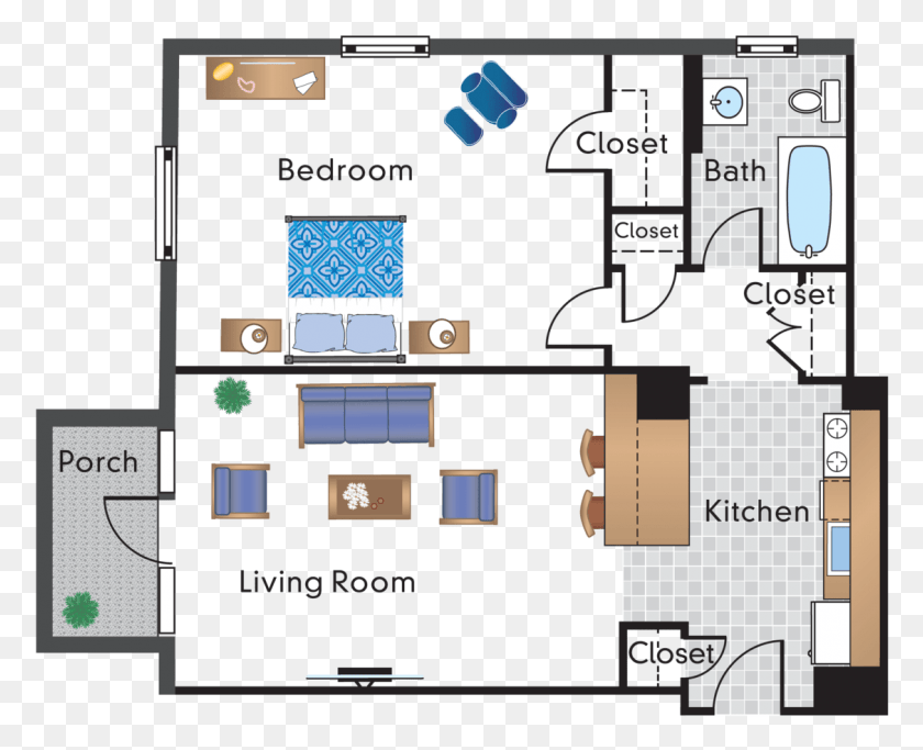 1126x900 Bedroom 1 Bathroom Apartment For Rent At The Rodney Floor Plan, Floor Plan, Diagram, Scoreboard HD PNG Download