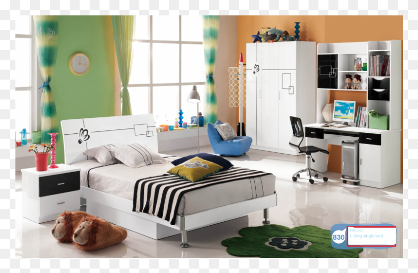 801x503 Bedroom, Furniture, Chair, Room HD PNG Download