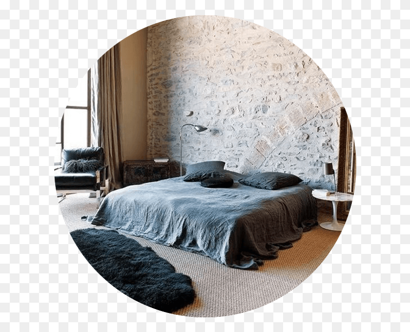 620x620 Bedroom Carpet White Bricks In Bedroom, Furniture, Bed, Room HD PNG Download