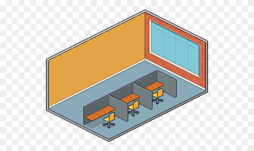 537x439 Bedroom Drawing Shade Isometric Pixel Art Room, Building, Furniture, Couch HD PNG Download