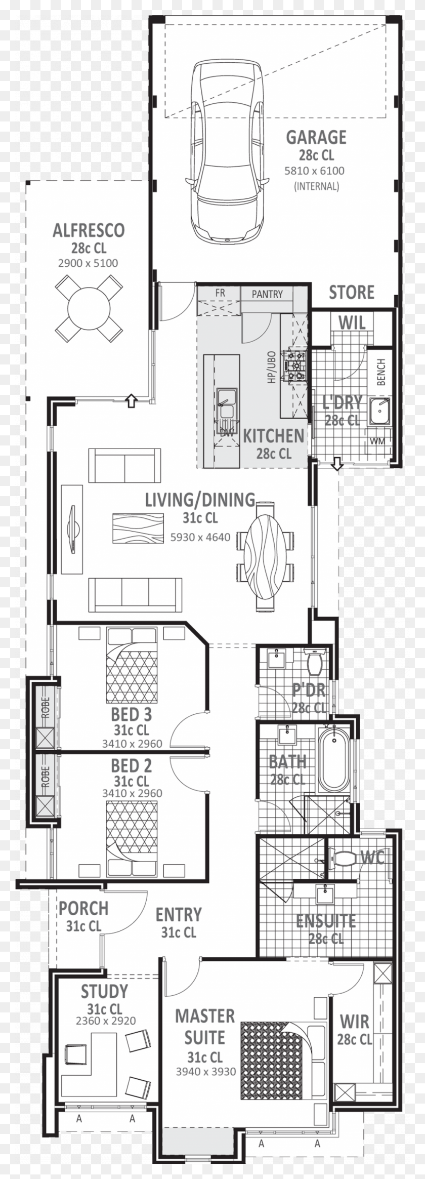 1024x2979 Bedroom House Floor Plans Amusing 3 Bedroom House House Plan, Floor Plan, Diagram, Plot HD PNG Download