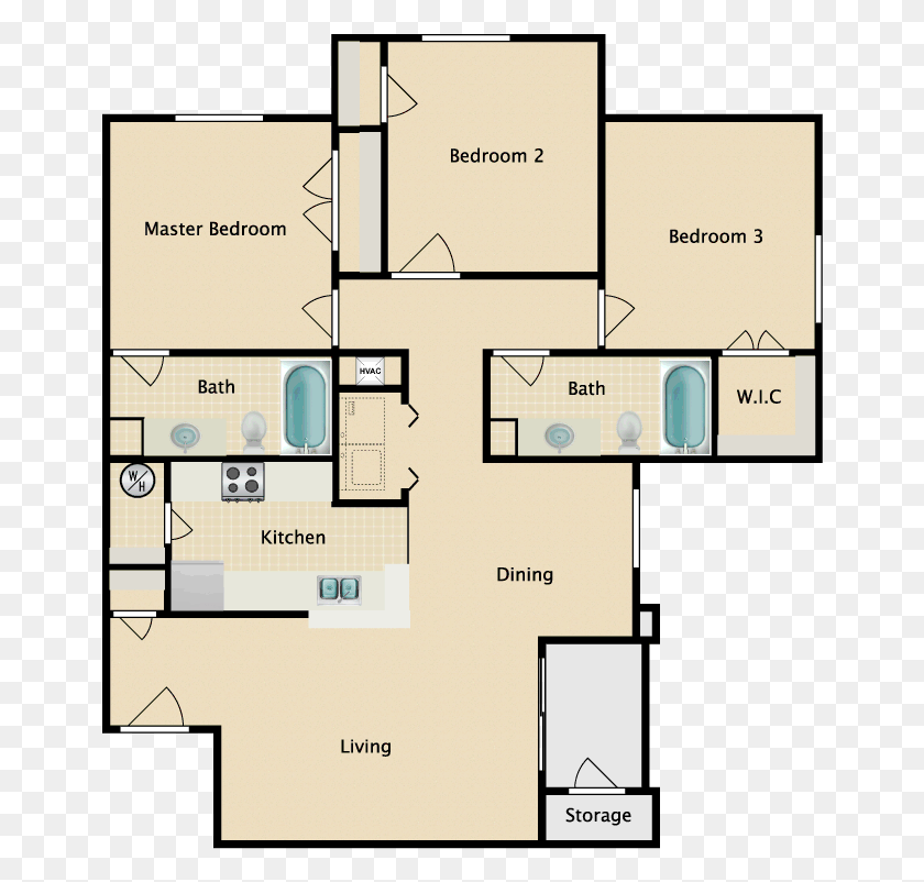 656x742 Bedrooms Floor Plan, Floor Plan, Diagram, Plot Descargar Hd Png