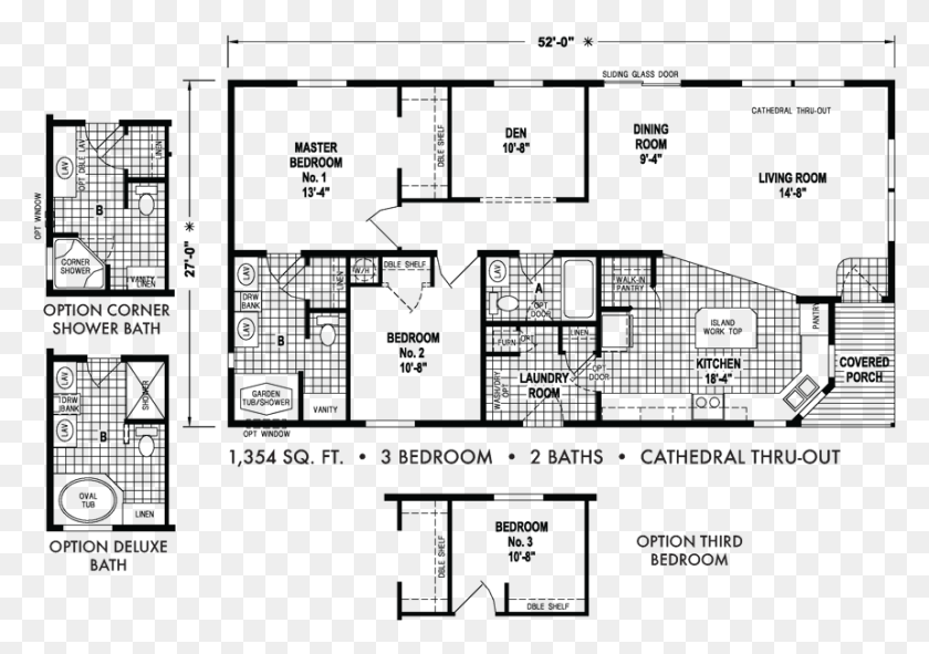 859x585 Beds Floor Plans For Double Wides 28x52 4 Bedrooms, Outdoors, Legend Of Zelda, Nature HD PNG Download