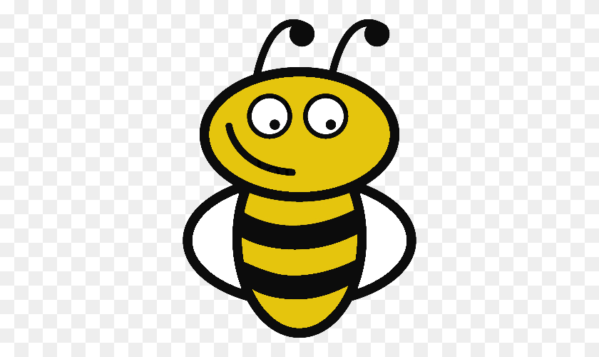 500x500 Bee, Animal, Honey Bee, Insect, Invertebrate Clipart PNG