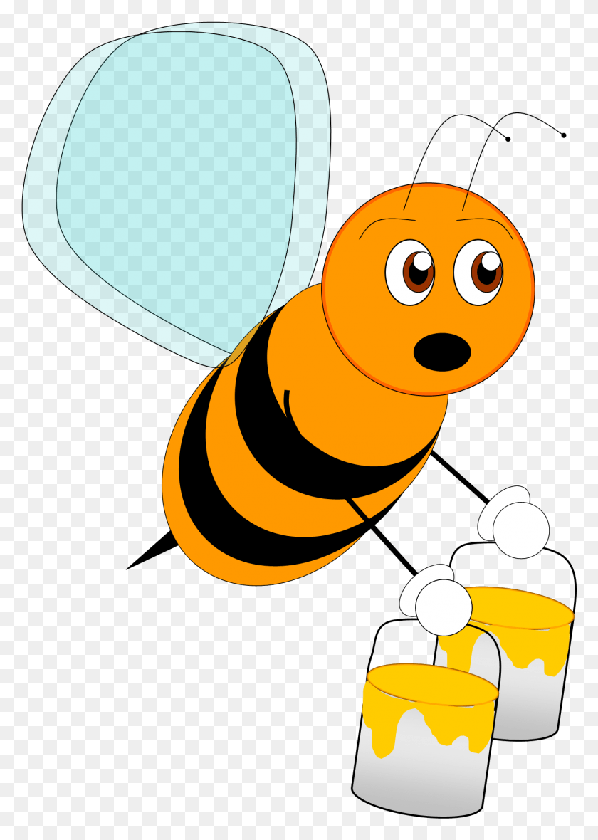 1382x1986 Мультфильм Пчелы Dailymotion Оранжевая Пчела, Беспозвоночные, Животные, Насекомое Png Скачать