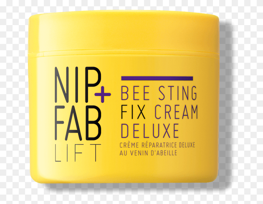 668x590 Bee Sting Fix Deluxe Cream Nip Fab Cosmetics, Бутылка, Текст, Алюминий, Hd Png Скачать