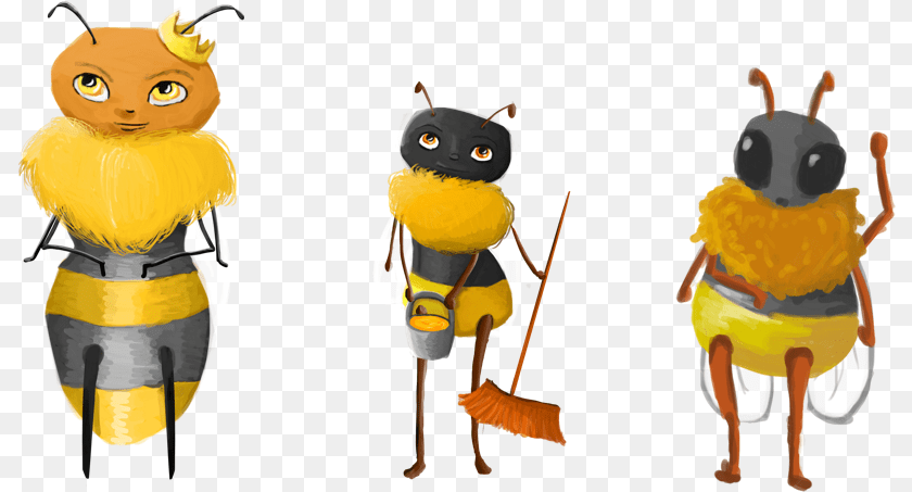 809x453 Bee Transparent Worker Abejas Obrera Zanganos Y Reina, Cleaning, Person, Toy, Animal Clipart PNG