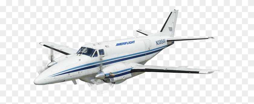 619x285 Beechcraft 99 Ameriflight Fleet, Самолет, Самолет, Автомобиль Hd Png Скачать
