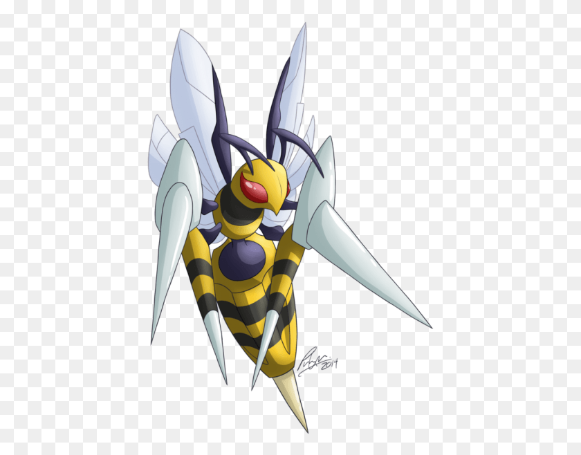 415x598 Beedrill 1 Cartoon, Wasp, Bee, Insect HD PNG Download