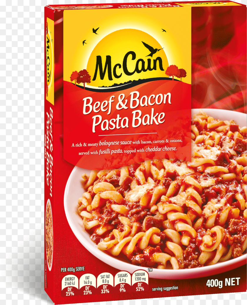 Beef Amp Bacon Pasta Bake PNG